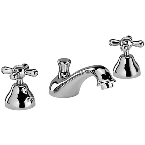 Mezclador de lavabo de tres orificios Paini Liberty 17CR211  Cromo (1/2)