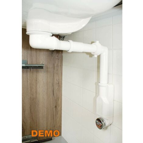 Blanco ajustable lavabo 3,18 cm conexión tubería de salida 32/40 mm trampa sifón tubo de desagüe