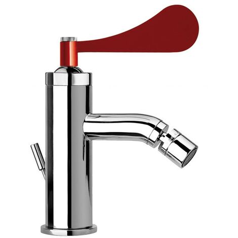 Monomando bidé con válvula desagüe 1"1/4 con palanca roja Mamoli Paola&TheBathroom 594100000C51 Roja (1/5)