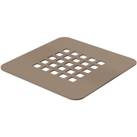 Rejilla tapa-desagüe color arena mate para platos de ducha serie Stone Ercos Stone BPGRISSTON Sabbia opaco