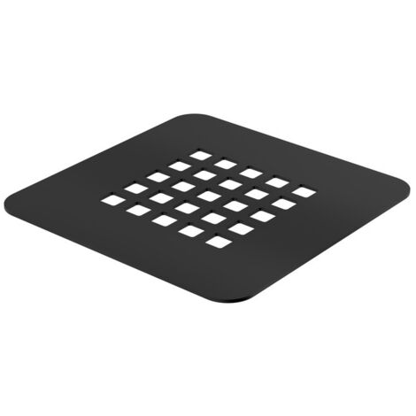 Rejilla tapa-desagüe negra mate para platos de ducha serie Stone Ercos Stone BPGRIKSTON  Negro mate
