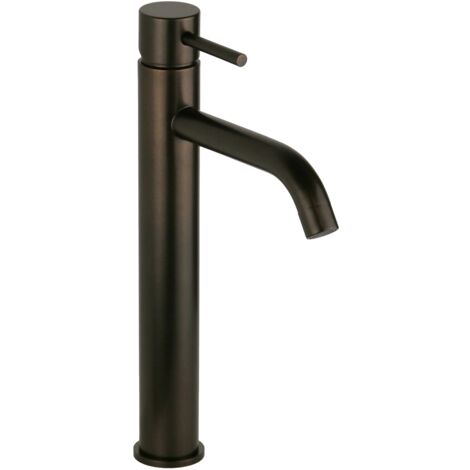 Mezclador alto redondo para lavabo en color marrón metalizado Pollini Jessy Color MXLHMCMMCA5 Marrón Metalizado (1/5)