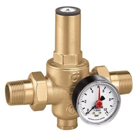 Reductor de presión con cartucho extraíble Caleffi 5360  1/2" - Con manometro 0÷10 bar.