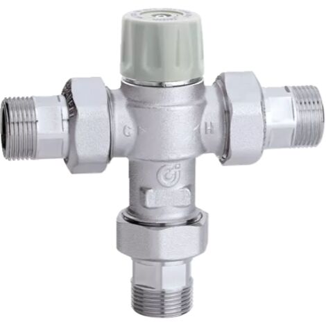 Mezclador termostático regulable con pomo Caleffi 5217  3/4" (1/4)