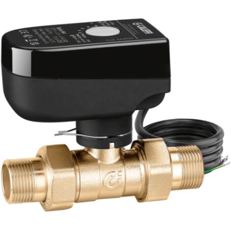 Válvula de bola de dos vías con motor con control de 3 contactos Caleffi 6442  24V - 3/4"