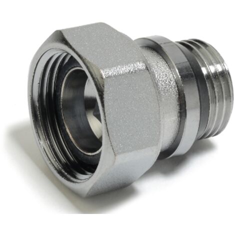 Enlace cromado con autojunta para válvula y detentor Giacotech P15TG 3/8"F X 3/8"M