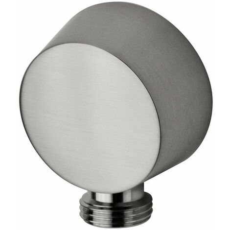 Toma de agua de latón color acero cepillado 1/2"G Paffoni Light ZACC130ST  Steel Looking
