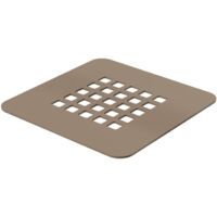 Rejilla tapa-desagüe color arena mate para platos de ducha serie Stone Ercos Stone BPGRISSTON Sabbia opaco