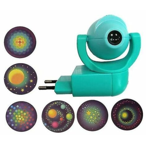 Étoile lune Animal projecteur projecteur Led 6 Images capteur prise ue veilleuse pour enfants bébé chambre décoration