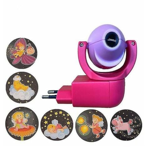 Étoile lune Animal projecteur projecteur Led 6 Images capteur prise ue veilleuse pour enfants bébé chambre décoration