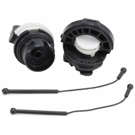 Lot de 2 bouchons pour réservoir à huile / Bouchon d'Essence carburant pour tronçonneuse Stihl ms171 ms181 MS200 ms210 ms200t ms211 ms192 ms192t ms230 ms240 ms250 ms260 ms340 MS360 56Vingt