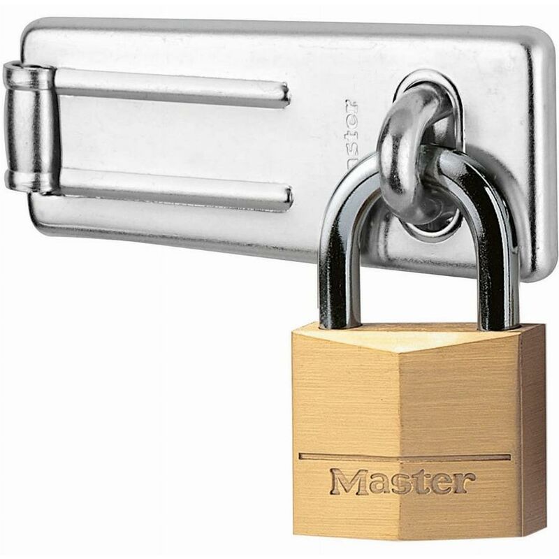 Master Lock 140703EURD Set Composto Chiusura a Scatto per Porta e Lucchetto  a Chiave