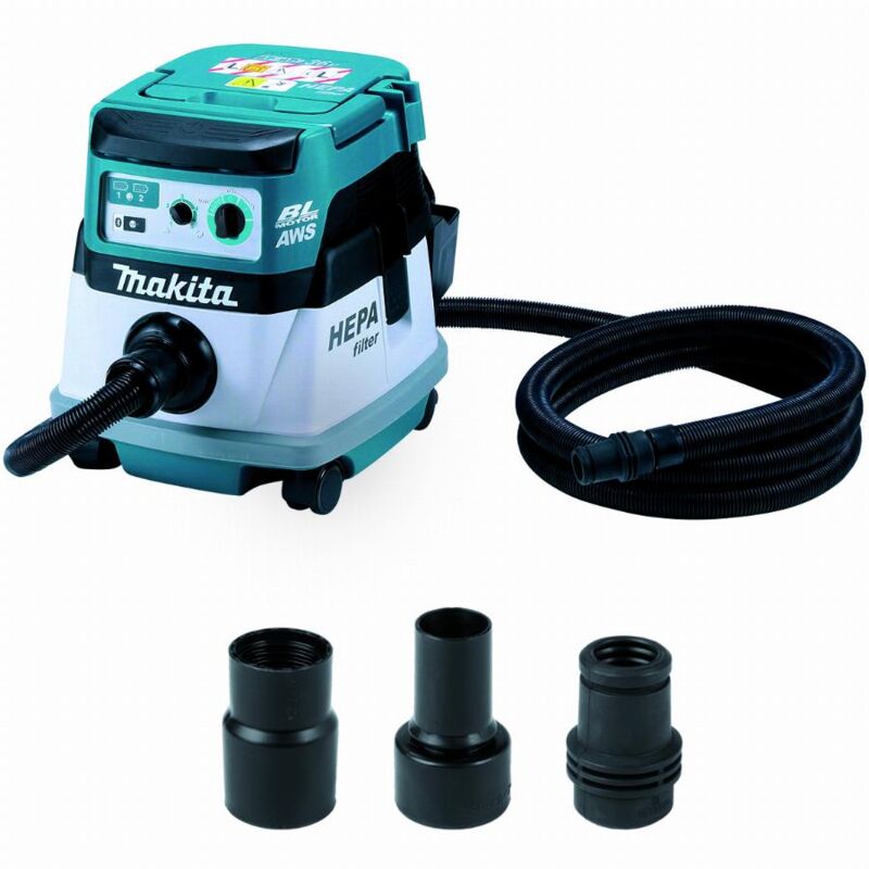 Makita DVC867LZX4 Aspirapolvere Senza Fili 18Vx2 – 8 Litri, Classe L Con Filtro HEPA, AWS, Senza Batterie E Caricatore