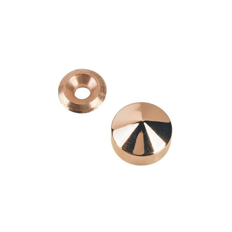 16 Viti Decorative In Ottone Con Tappi - 15mm, Autofilettanti, Per Mobili, Specchi E Porte - Foto 5