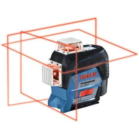 Laser linee BOSCH GLL3-80C - Auto 3 piani 30m + BM1 L-BOXX - 0601063R02