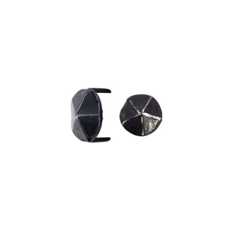 Coprivite in ferro battuto HSI, testa a diamante, forma rotonda - 2 punte 19x11mm - 179940