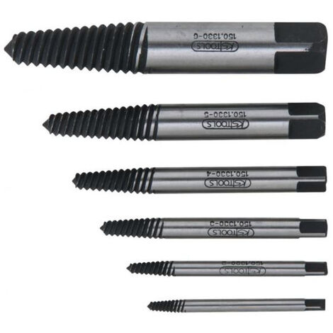 KS TOOLS Set di estrattori per tasselli M3-M18 - 6 pezzi - 150.1330
