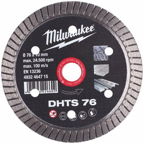 Milwaukee disco diamante dhts (22,23x10mm) 125mm