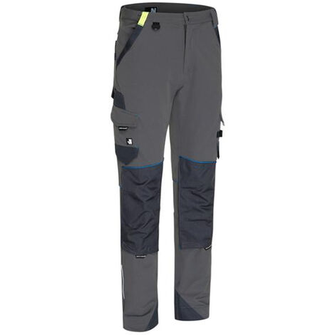U-Power NIMBLE, pantaloni da lavoro da uomo, pantaloni cargo con elastico  in vita, con tasche per ginocchiere, multitasche, tessuto confortevole