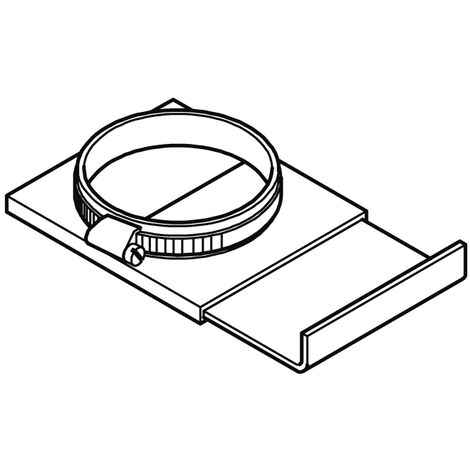 Spares2go Maniglia Aspiratore Universale Curva 35mm - Con Regolatore Flusso Aria E Rotazione 360°