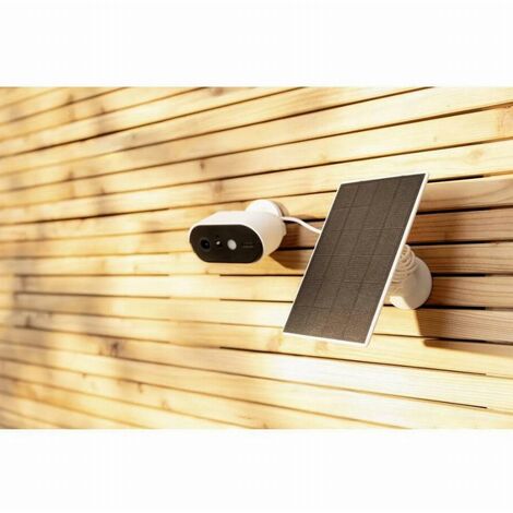 EZVIZ Pannello Solare di Ricarica, Progettato per Le telecamere Batteria BC1C (eLife), BC1 e C3A, Impermeabile, Montaggio Regolabile (con Cavo di 4 Metri), Alimentazione Continua