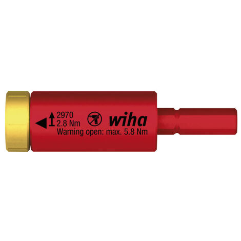 Wiha Adattatore dinamometrico easyTorque electric per supporti slimBit e slimVario® in blister 2.8 Nm (41344)