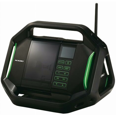 Radio da cantiere HITACHI - HIKOKI 18V - Senza batteria o caricatore - UR18DSALW4Z