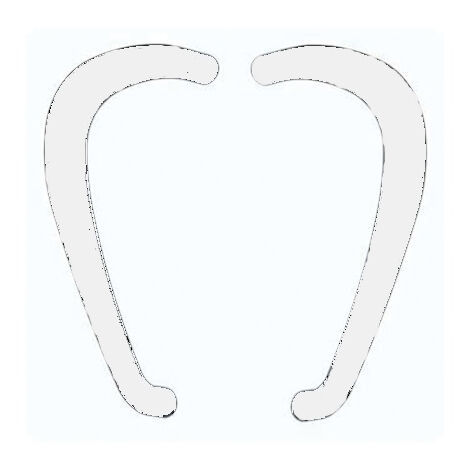 Coppia Di Cerniere Centrali Galicube FAPIM Ral 9010 Bianco - 1409A32 - 8