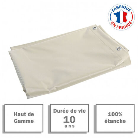 Copertura pergola in PVC 680 Gr/M² TECPLAST Avorio 3 x 3 m - PR1445