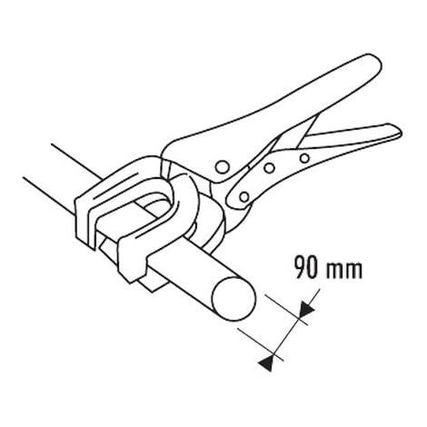 Pinza A Crimpare Idraulica Snowtaros Per Tubi 16-32mm - Testa Rotante 360&deg;, 10T, Con 4 Ganasce