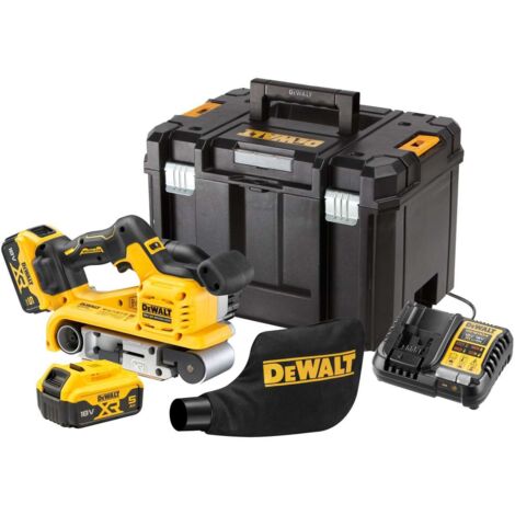 Levigatrice a nastro DEWALT XR 18V Li-ion senza spazzole - 2 batterie 5,0 Ah - DCW220P2-QW