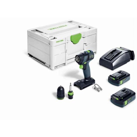 Trapano avvitatore a batteria TXS 18- Plus - 2 batterie 18 V 3,0 AH - Systainer - FESTOOL - 576895