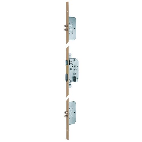 5700 T204 Serratura VACHETTE - 50 perni - 5 bulloni laterali tondi - piastra 2040 - 18050000