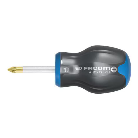 Cacciavite Protwist per viti testa croce Pozidriv lama corta PZ 1x25 - FACOM - ATD1X25
