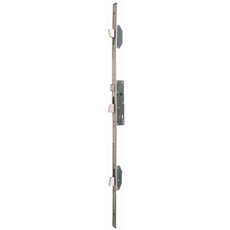 ISEO Electa Inox Serratura da infilare a 3 punti con catenaccio reversibile - Frontale a U - 1860x24x6 - Perno 35 - 785101352