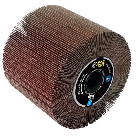 Spazzola lamellare abrasiva A80 FAR TOOLS Ø 120 mm L 100 mm - 110868