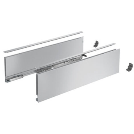 Profilo laterale del cassetto AvanTech YOU, altezza 139 mm x NL 400 mm, Argento , destra e sinistra - HETTICH - 9353347