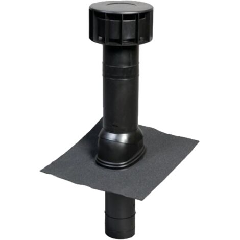 Terminale MULTIVENT Ø 131 mm per tetti con inclinazione da 25° a 45° nero - 189556