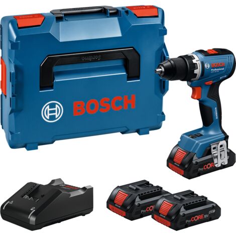 Trapano avvitatore a batteria Bosch GSR 18V-65 3x 4,0 AhProCore e caricabatterie in L-BOXX 136