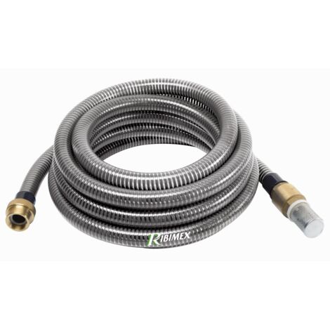 Kit di aspirazione con raccordi in ottone - 7 m di tubo - 25 mm - RIBIMEX - PRKAL25