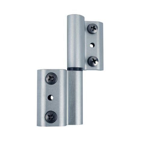 Cerniera Grip+ FAPIM con perno inox Ø7 mm - Alu 9006 - 9800AG5