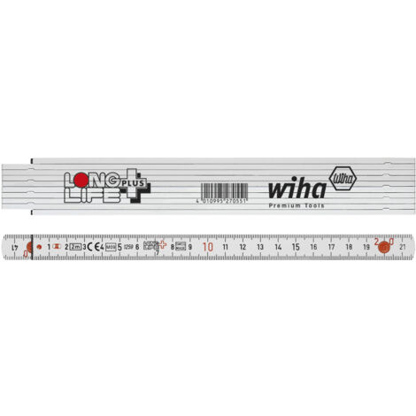 Wiha Metro a stecche Longlife Plus, 2 m Metrico, 10 stecche 15 mm (27055)