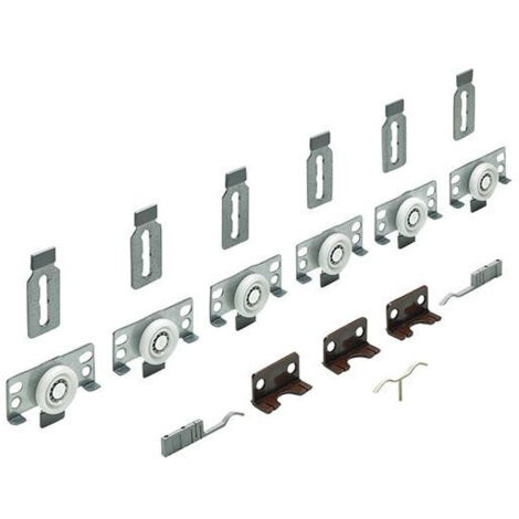 Set di ferramenta per ante scorrevoli SlideLine 56 2 set completo 40 kg HETTICH