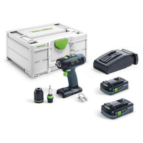 Festool Trapano avvitatore a batteria T 18+3 HPC 4,0 I-Plus - 576446