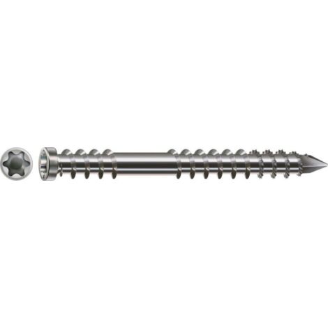 SPAX Vite per terrazza acciaio inossidabile A4, 6 x 50 mm,100 Stk. - Scatola di cartone XL