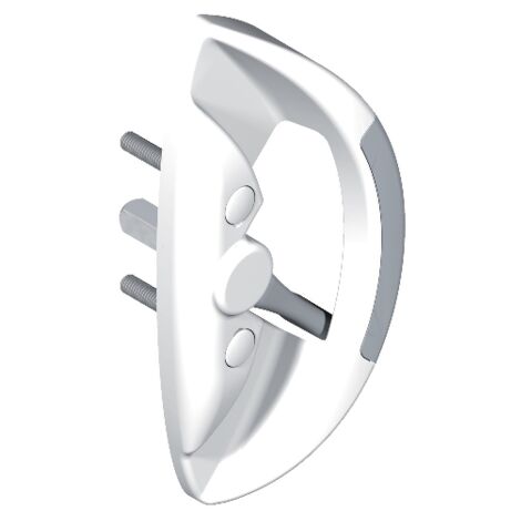 Impugnatura battuta fut centro 5564 LA croisee DS profilo 32-42 mm - Bianco - 5564-36