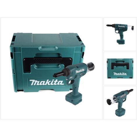 Rivettatrice 18V Li-Ion Ø6,4 mm - MAKITA - Senza batteria né caricatore - MakPac - DRV250ZJ