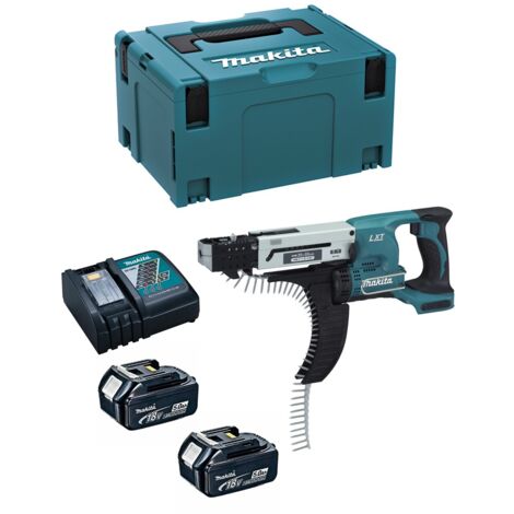 Avvitatore a batteria Makita DFR550RTJ, 18V 2x 5,0 Ah e caricabatterie in MAKPAC