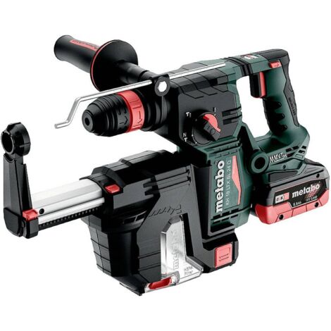 METABO KH 18 LTX 24 BL Quick + ISA18LTX24 Trapano a scalpello + Estrattore - 601714930
