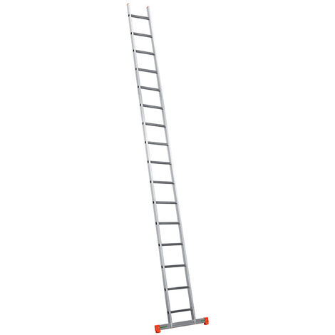 FACAL scala semplice in alluminio 16 pioli Alta. lavoro 5,95 m Genia Stab. -GS500/B